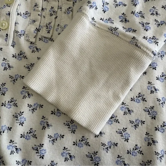 Ralph Lauren Floral Nightgown Ditzy Cottagecore Longsleeve Cotton Size XL - Picture 10 of 14